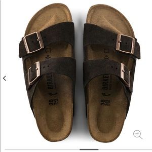 Birkenstock Arizona Mocha brown suede